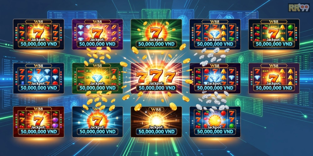 Giao diện nổ hũ uy tín trên W88 với jackpot lớn năm 2025