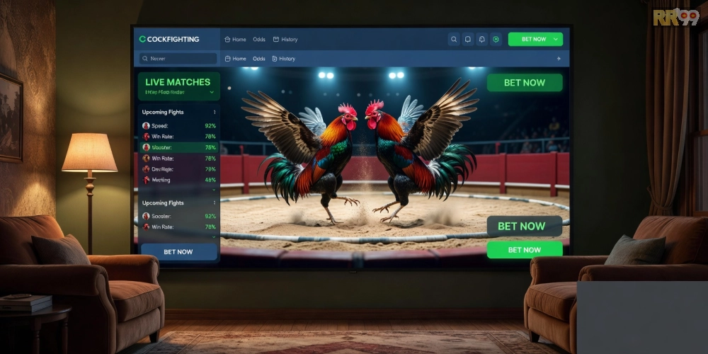 Giao diện SV388 với các trận đấu đá gà trực tuyến hấp dẫn và dễ sử dụng